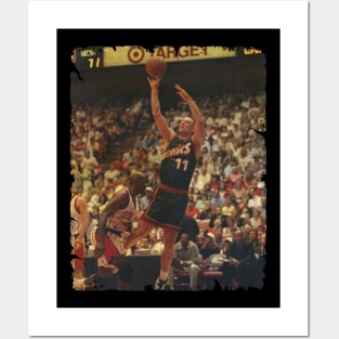 Detlef Schrempf - Vintage Design Of Basketball Posters and Art